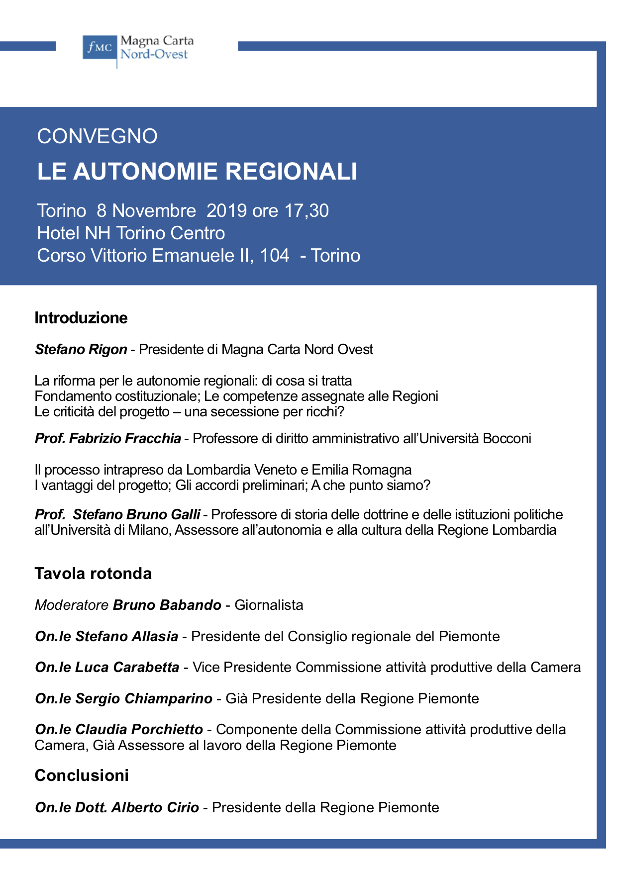 Le Autonomie regionali Le Autonomie regionali
