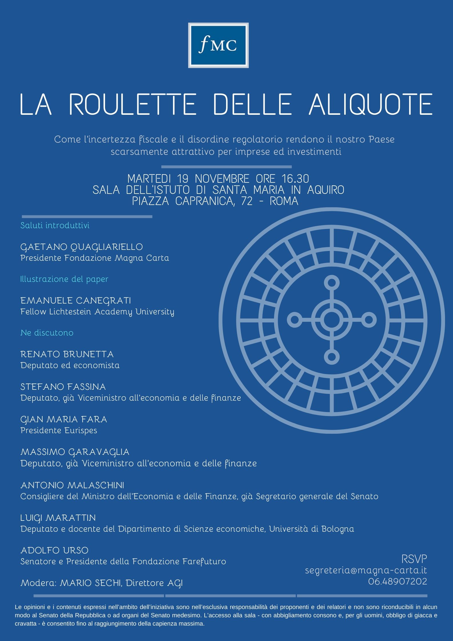La roulette delle aliquote La roulette delle aliquote